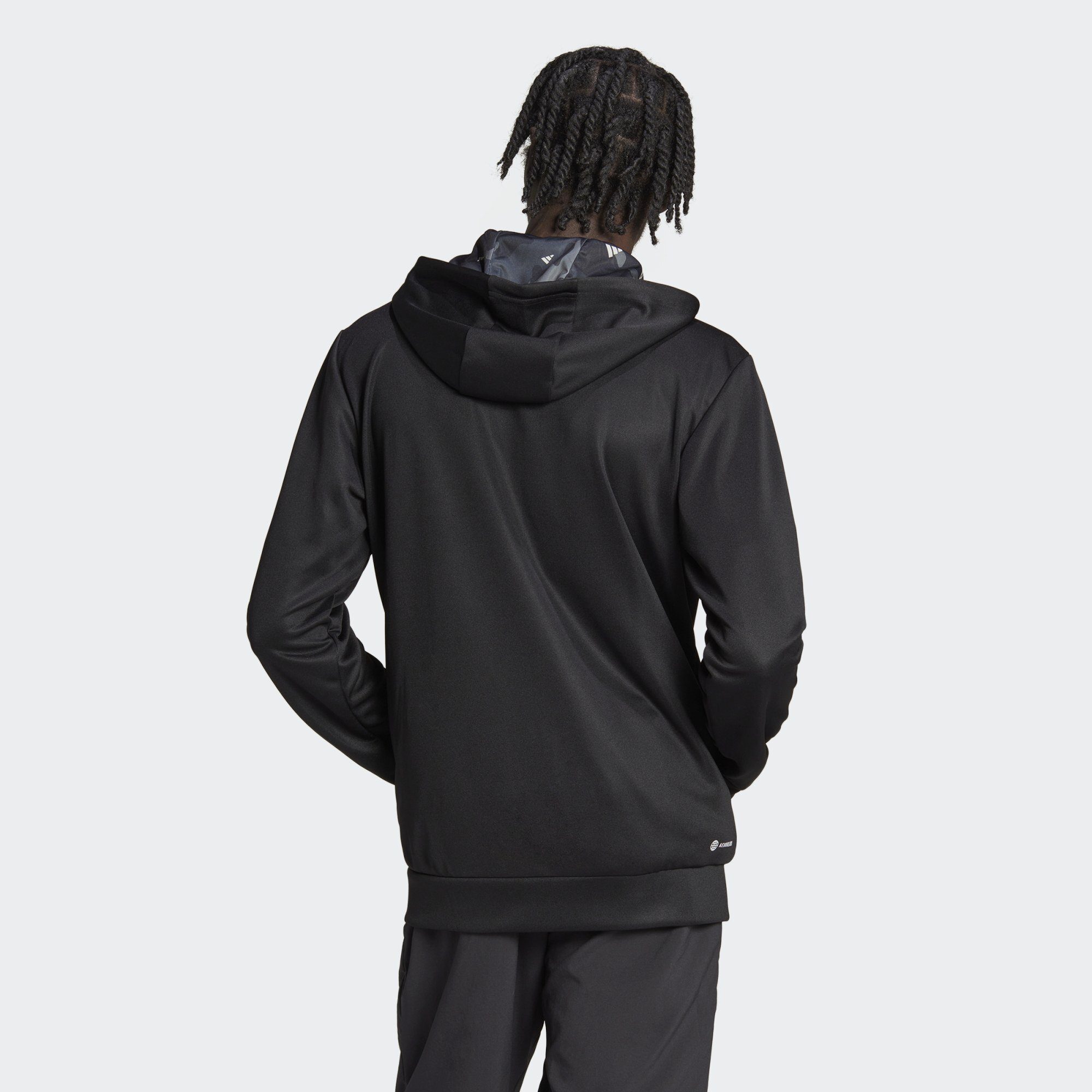 TRAINING JACKE Hoodie / ESSENTIALS Five Performance adidas Black TRAIN Grey SEASONAL