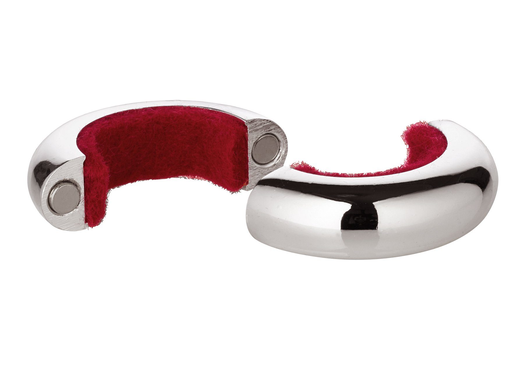 EDZARD Weinflaschenöffner Magnetum, Weinflaschen-Zubehör, Tropfenfänger, edel versilbert