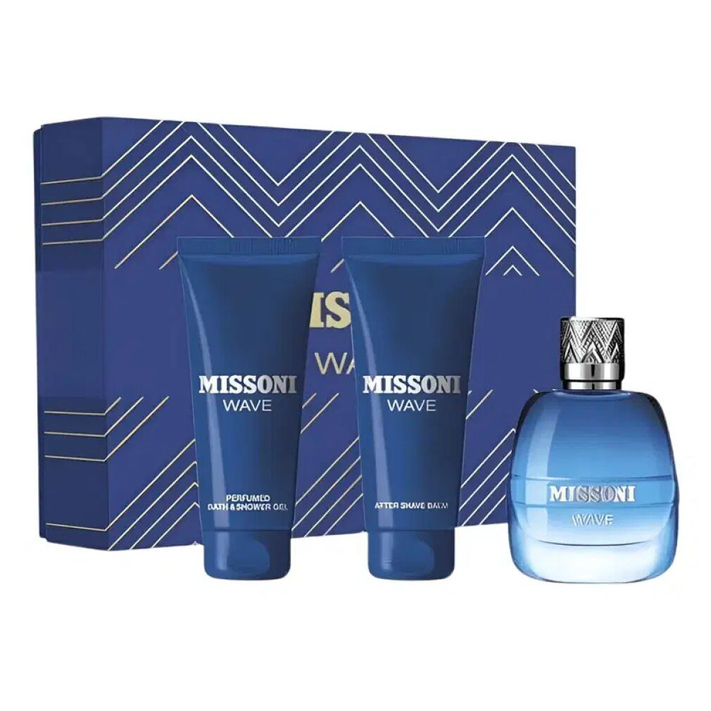 Missoni Eau de Toilette Wave - EDT + balzám po holení + sprchový gel