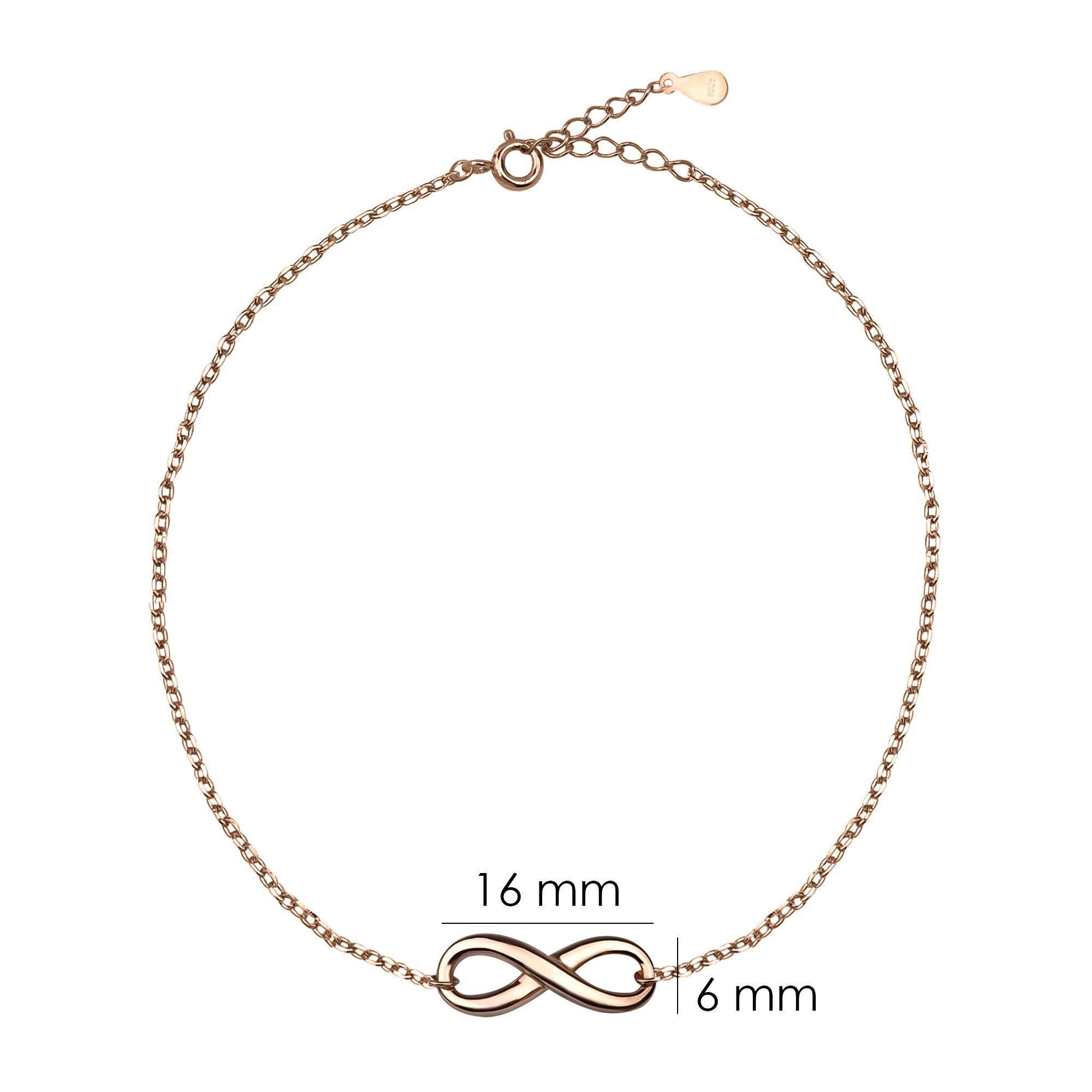 gold Schmuck 925 Damen Sofia Silber Armband Unendlich Milani (Armband),