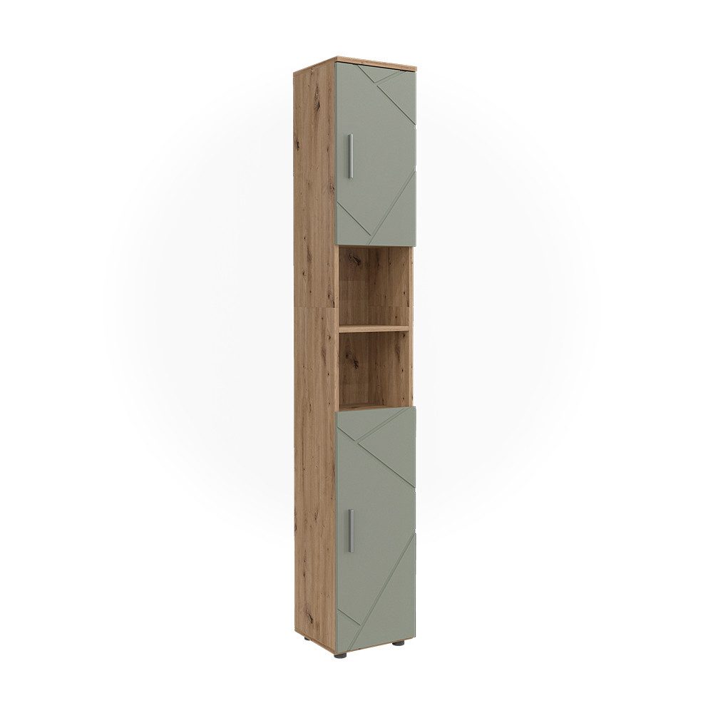 Hochschrank Irma, Salbeigrün, 30 x 192 cm