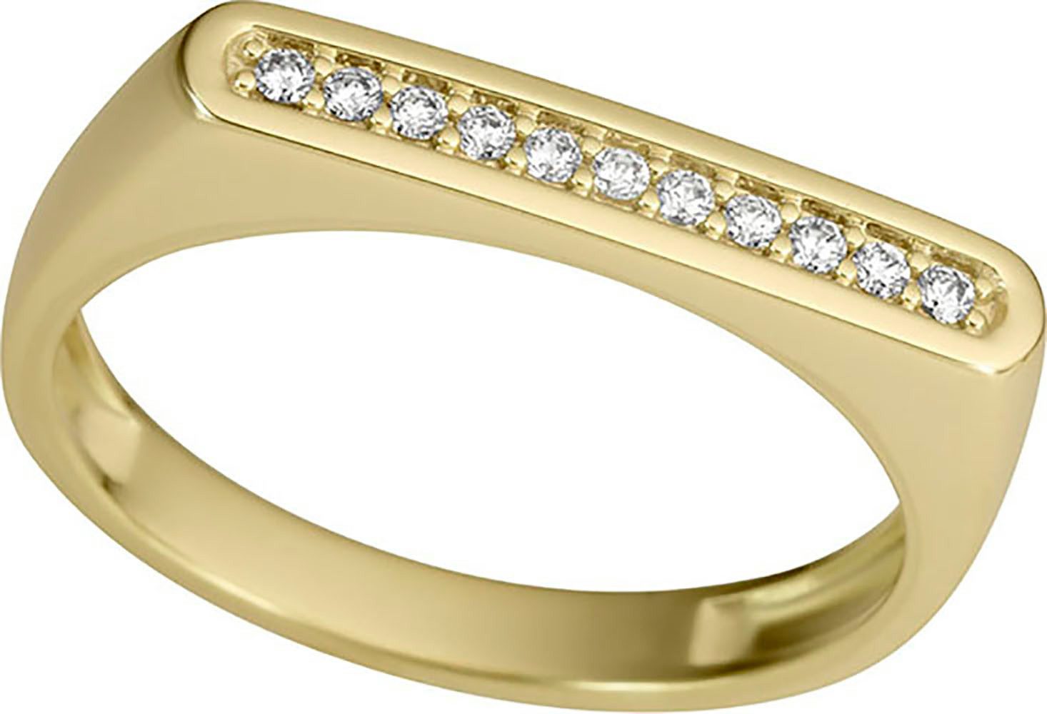 Firetti Diamantring Schmuck Geschenk Gold 333 Damenring Goldring Fingerring Stäbchen, mit Diamanten