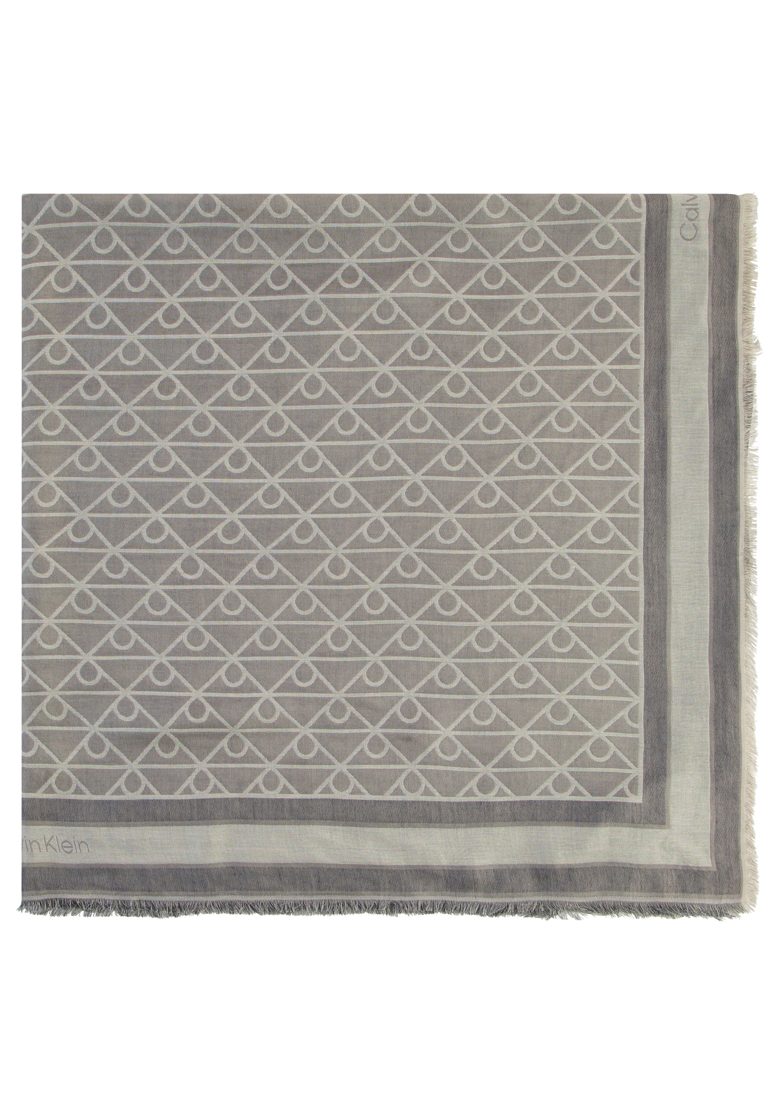Calvin Klein Modetuch EMBLEM AOP JACQUARD SQUARE SCARF, Mit Markenlabelmusterung