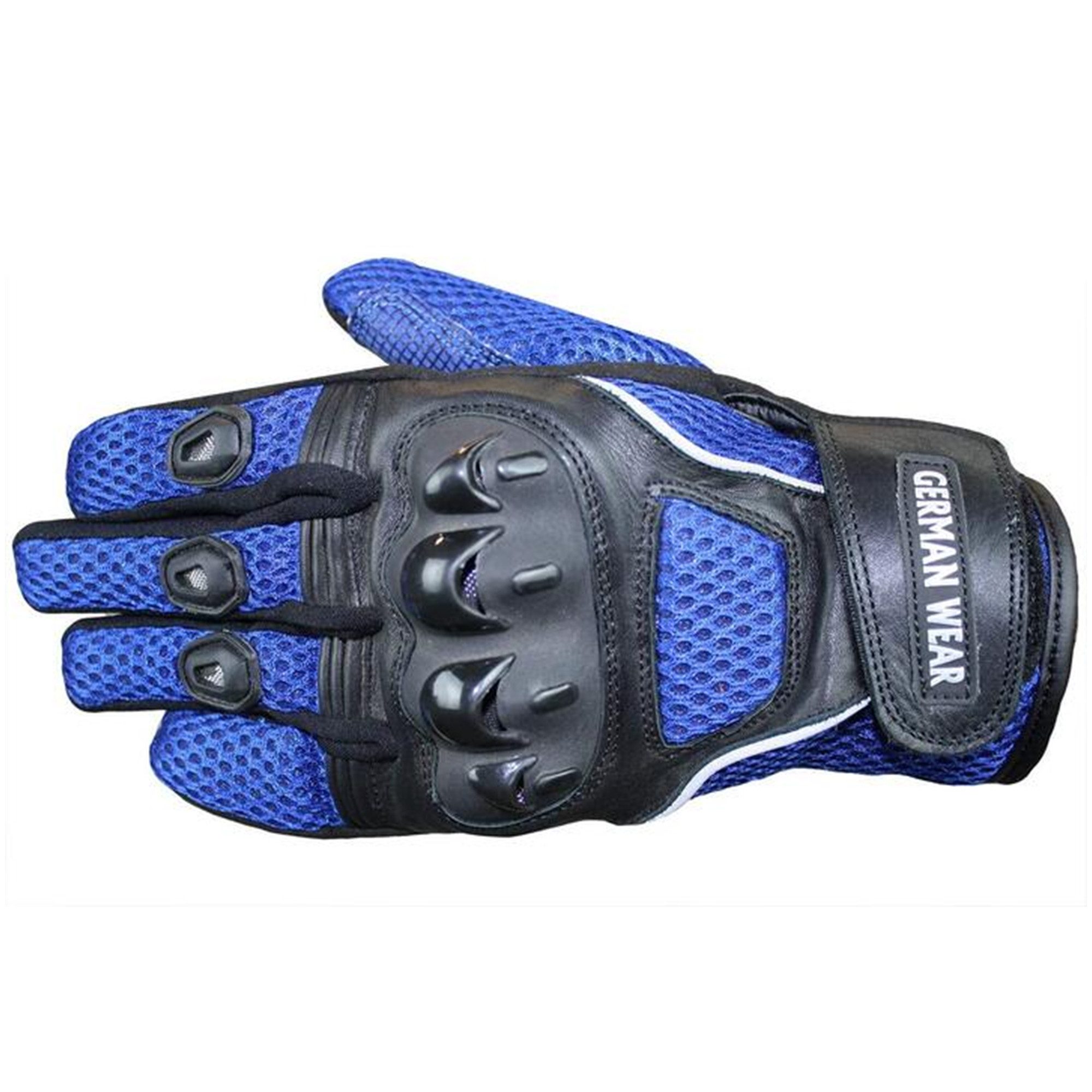 German Wear Motorradhandschuhe GW400G-M9 Motocross Biker Handschuhe Leder- & Textilhandschuhe in 6 Farben