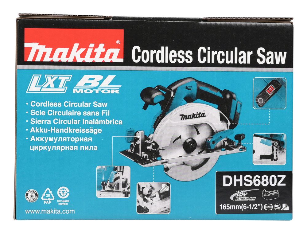 Makita Akku-Handkreissäge DHS680Z, 57 mm, 18 günstig online kaufen