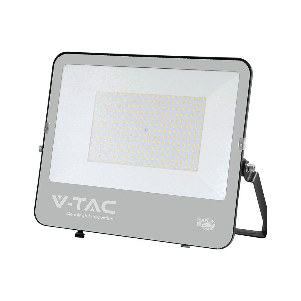 V-TAC LED Flutlichtstrahler, LED-Leuchtmittel fest verbaut, Neutralweiß, LED Außenstrahler Flutlicht verstellbar IP65 Außenbereich L 40,6 cm
