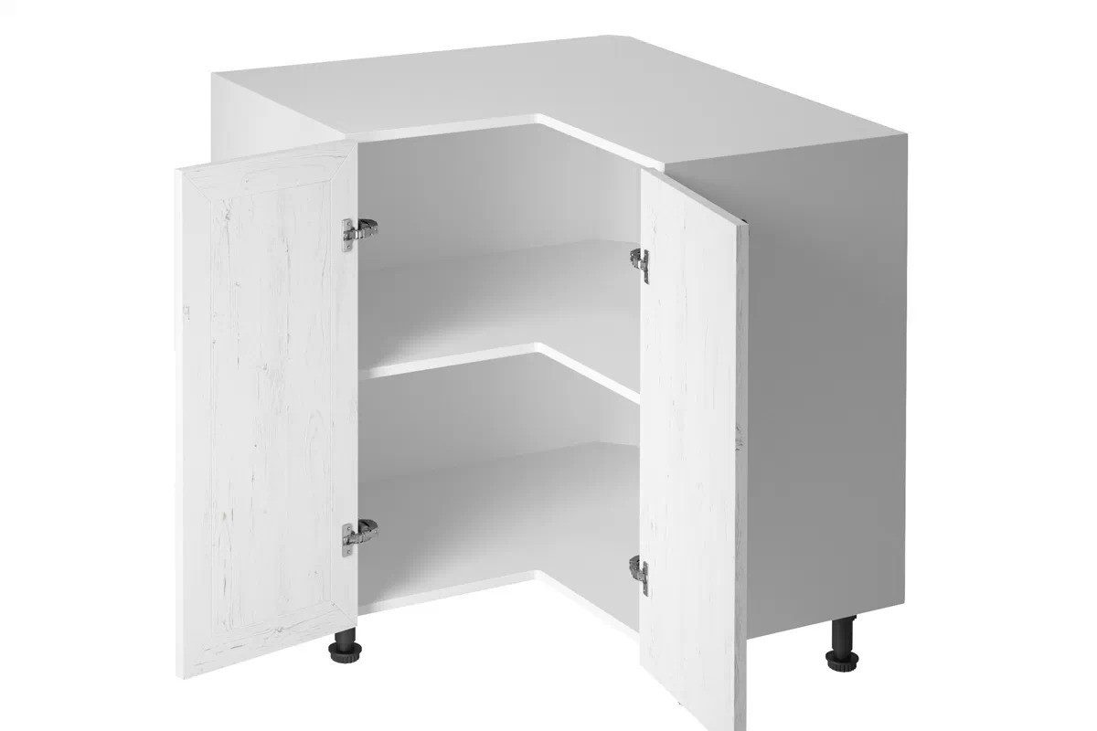 ROYAL24_MARKT Eckunterschrank - Platzsparende Lösung für Küchenecken (Eckunterschrank, 1-St., Provence - D90N) Beste Güte - Innovatives Design - Modern.