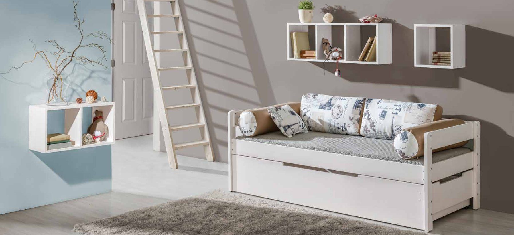 JVmoebel Kinderbett, Kinderzimmer Sofa Couch Holz Bett Schlaf Couchen Betten