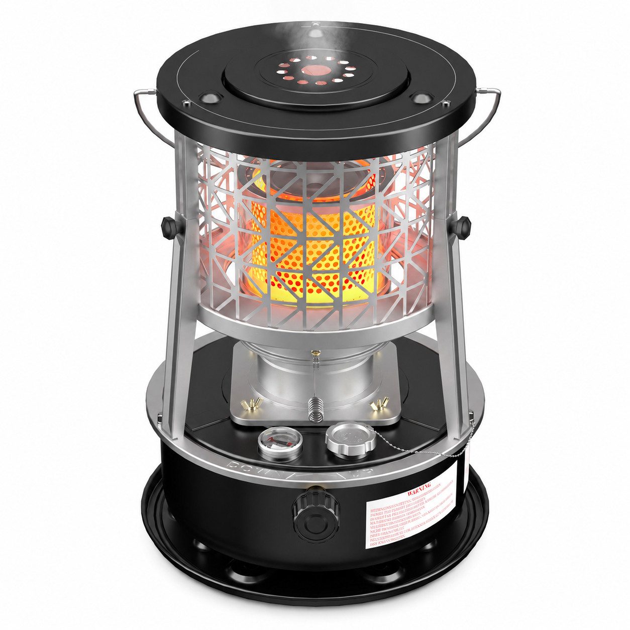 GLIESE POWER Petroleumheizung R95 – tragbar, 2600W, 5L Tank, 12,5h Brenndauer für Camping & Notfall, 2600 W, Kein Strom, 2600 W, 5 L Tank, 12,5 h, faltbar & vielseitig.