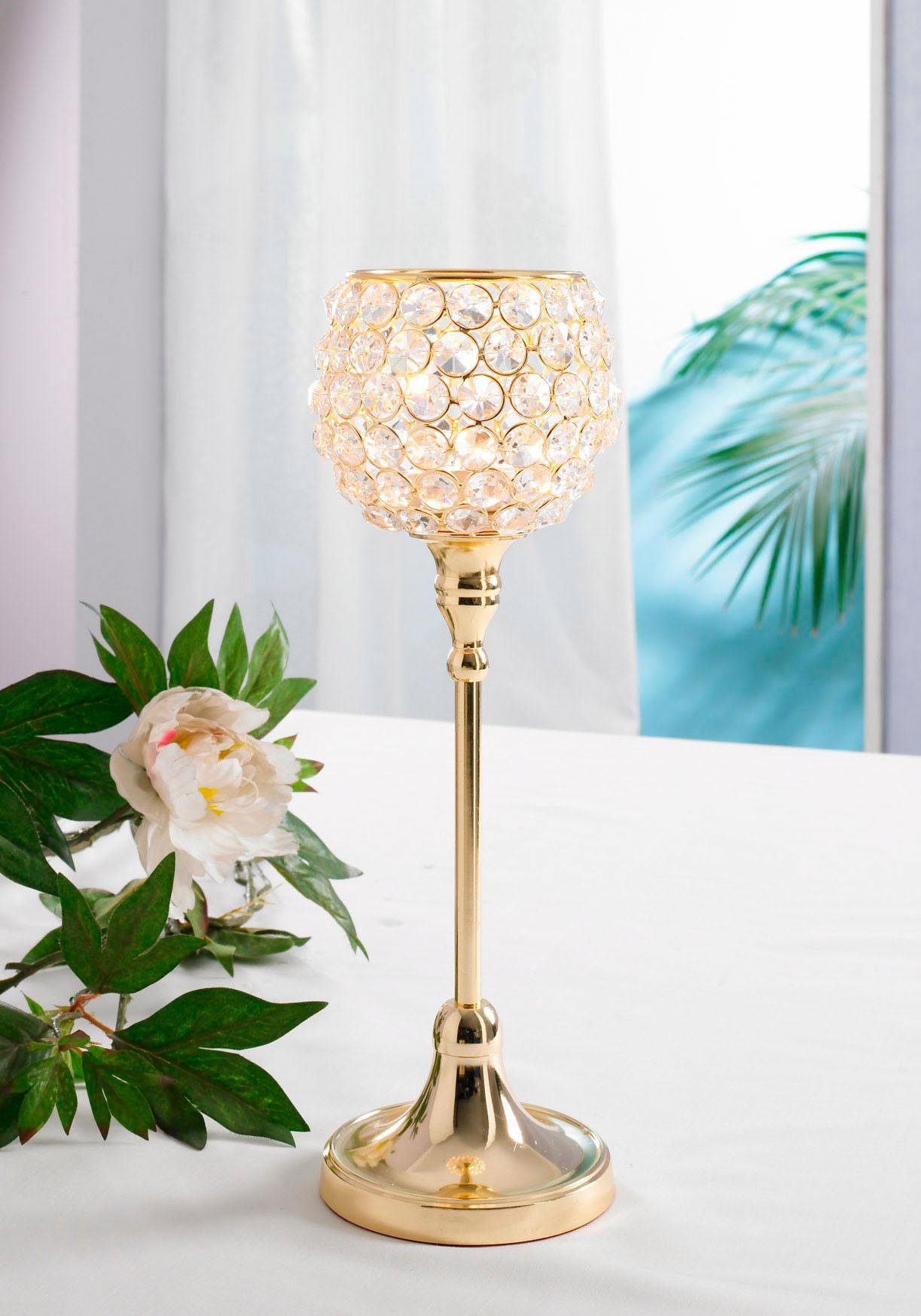 Home affaire Kerzenständer Kristall günstig online kaufen