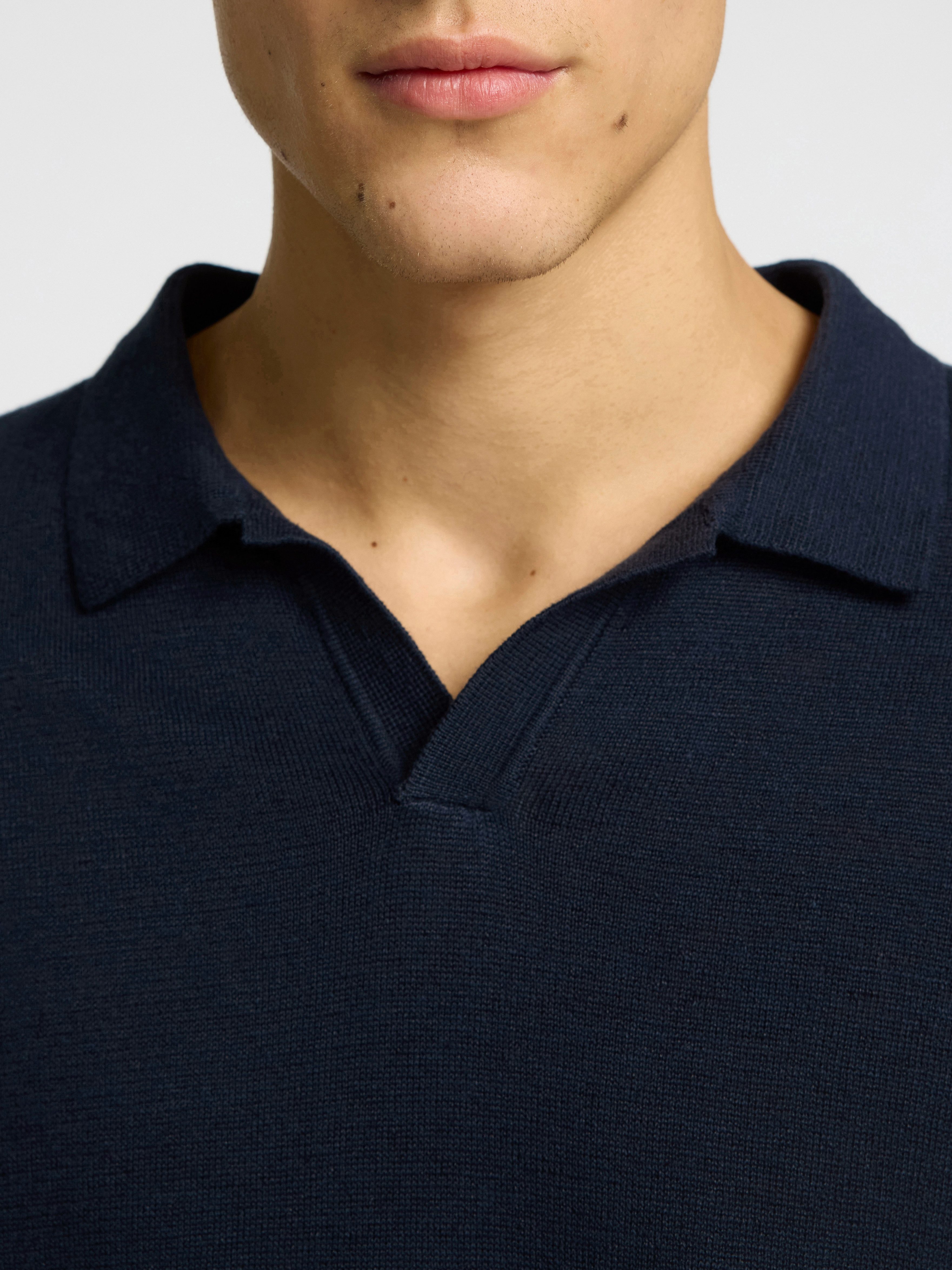 Selected Poloshirt SLHMATTIS SS KNIT SUN OPEN POLO NOOS günstig online kaufen