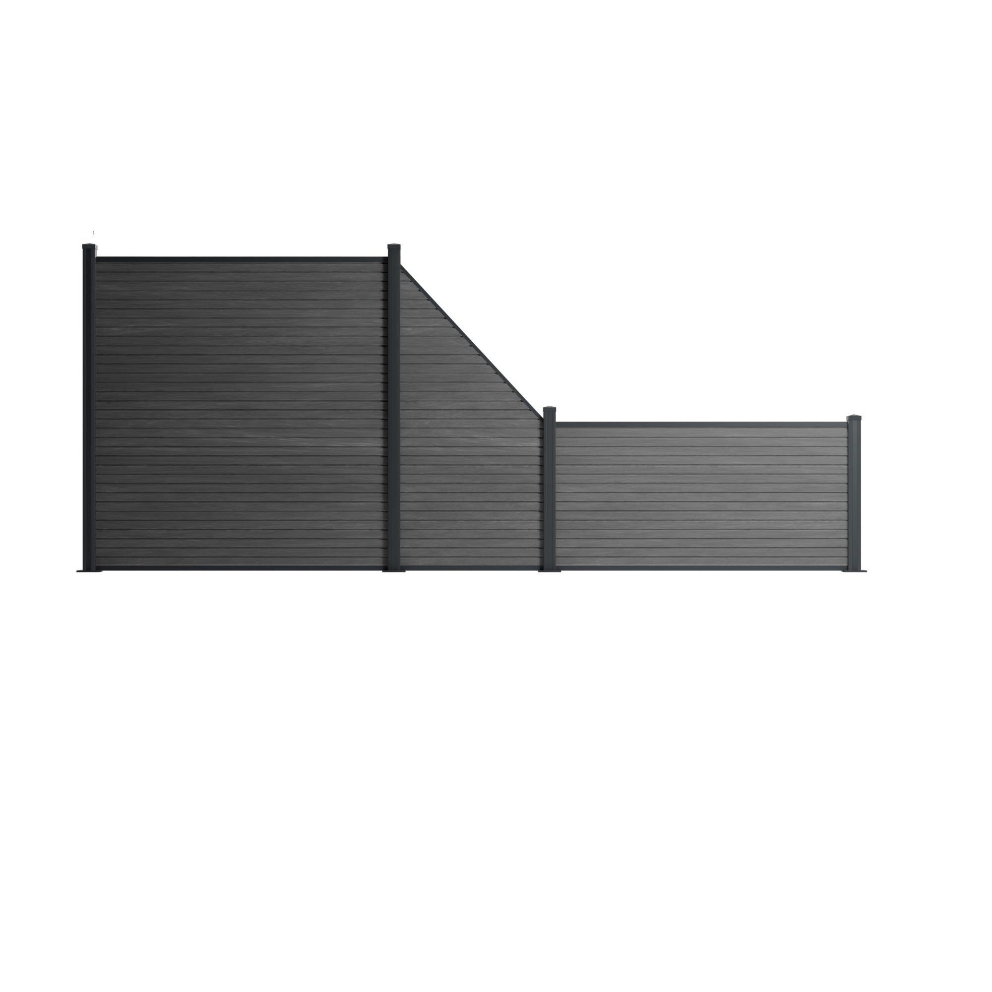 Detowood GmbH Gartenzaun WPC Sichtschutzzaun Royal Fineline