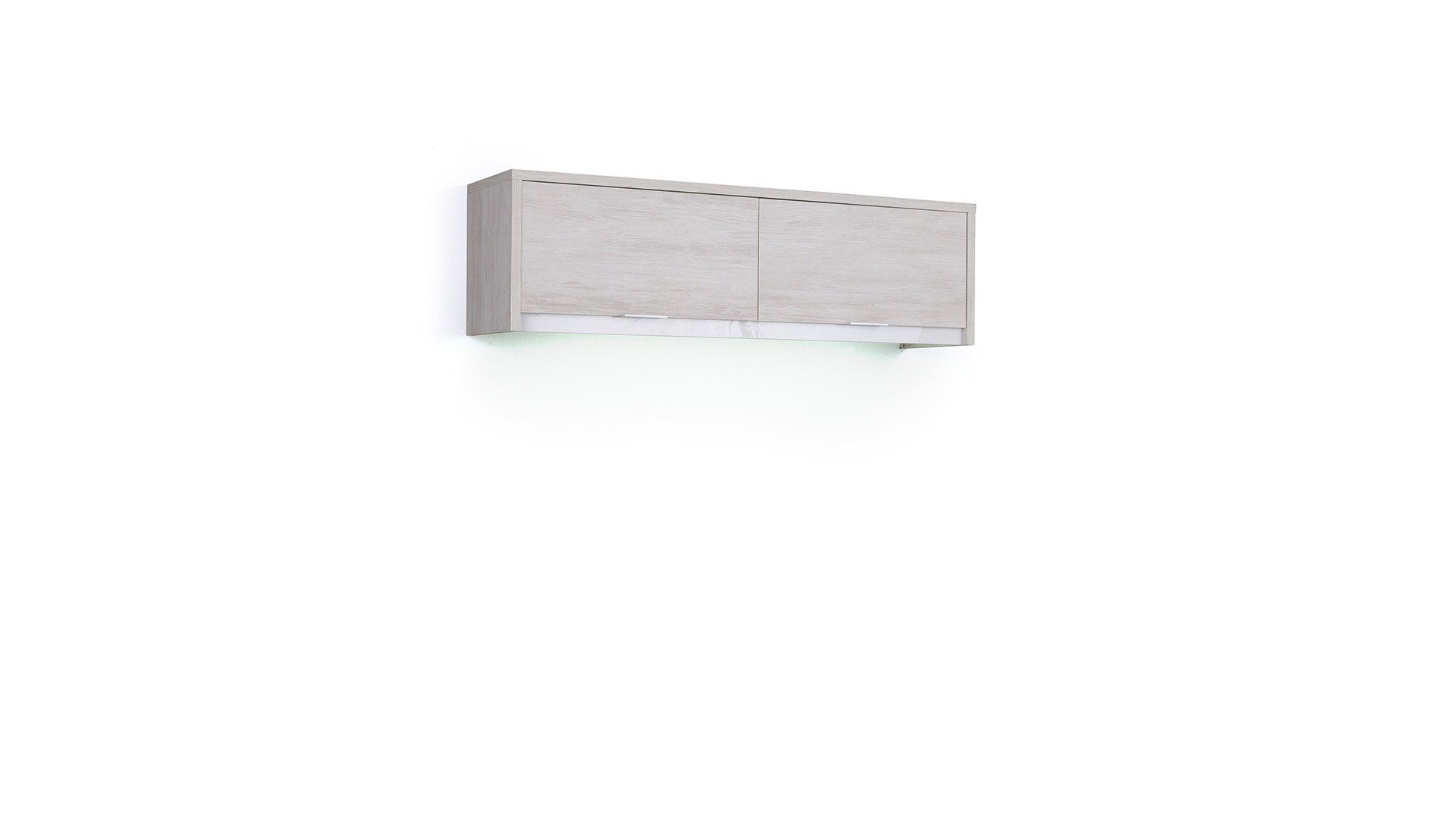 Weiß Wandregal, Sammy, 2 Wandschrank, Fächer, Holzwerkstoff, Stylefy Stauraum, Hochglanz Modern aus Wandregal viel Design wahlweise LED-Beleuchtung, mit