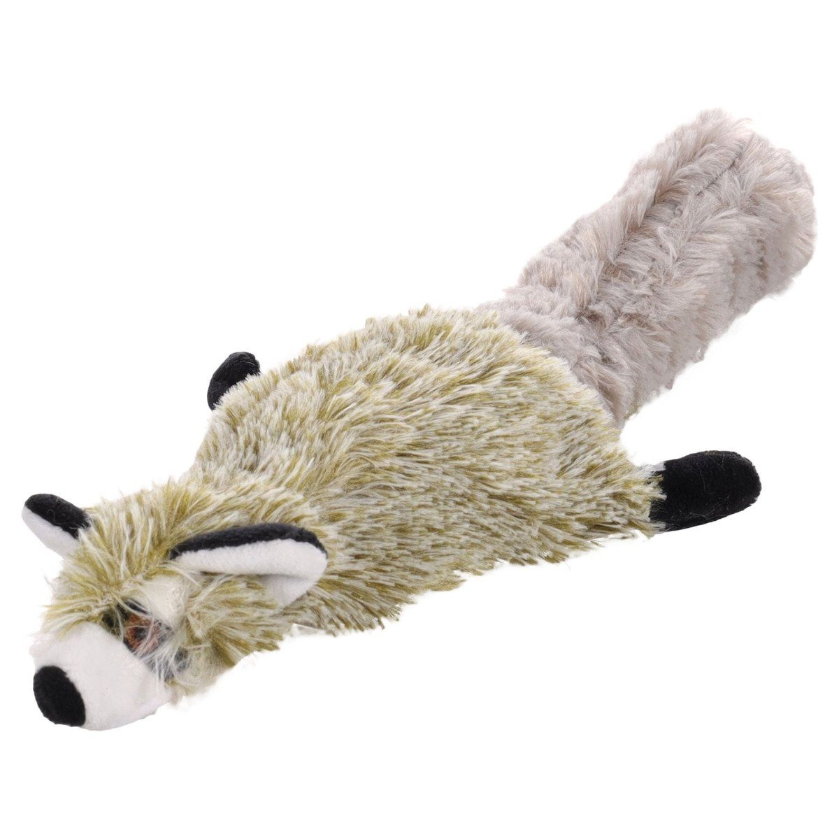 Flamingo Tierkuscheltier Katzenspielzeug Flapso Waschbär elektronisch hellgrau