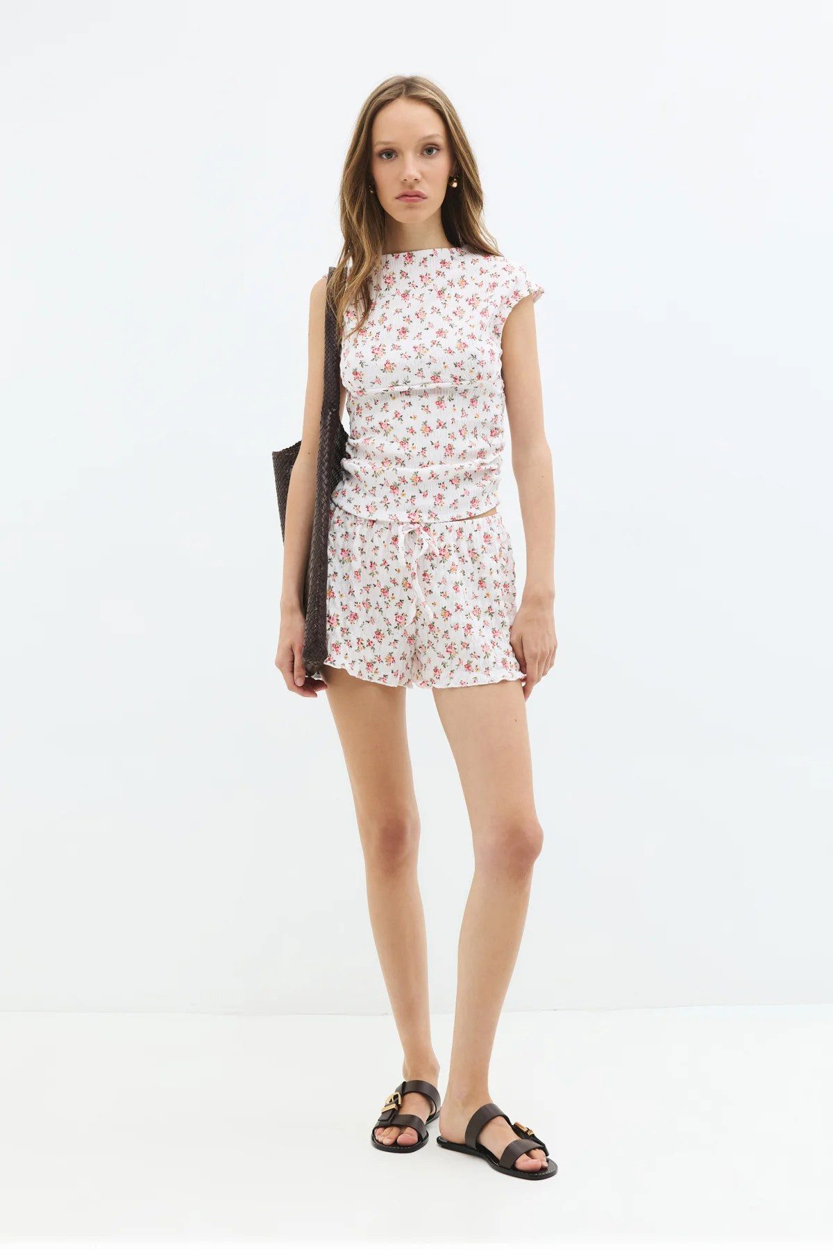 No Matter What Blusentop Fit Cut Bluse mit kurzem Ärmel