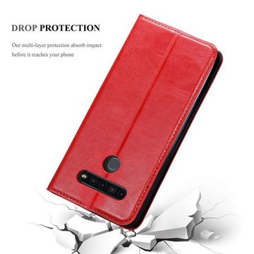 Cadorabo Handyhülle LG KQ51 LG KQ51, Klappbare Handy Schutzhülle - Hülle - mit Standfunktion und Kartenfach