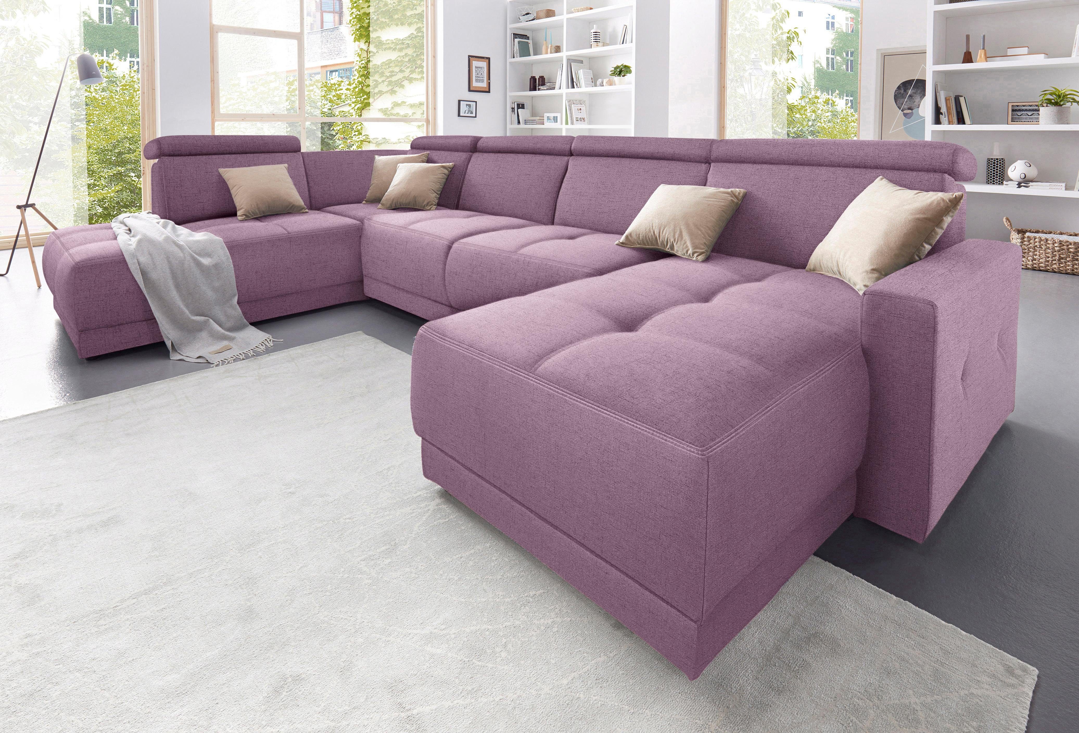 DOMO collection Wohnlandschaft Ava moderne Sitzheftung günstig online kaufen