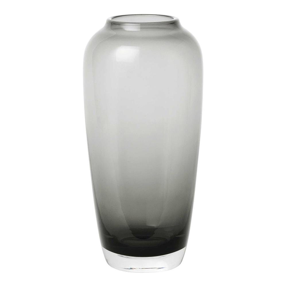 blomus Dekovase Vase LETA smoke, Dekovase, Blumenvase, Glasvase, Glas farbig, 17.2 (kein set)