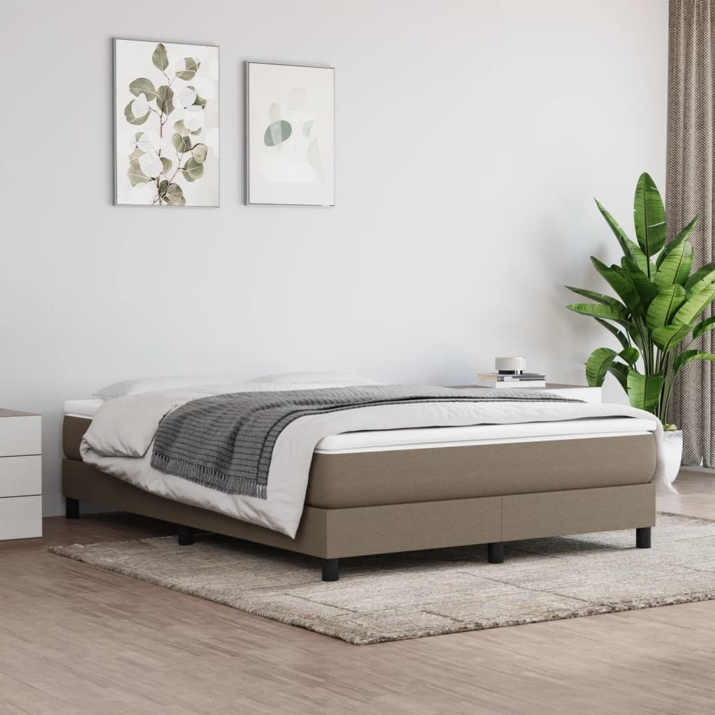 furnicato Bett Bettgestell ohne Matratze Taupe günstig online kaufen