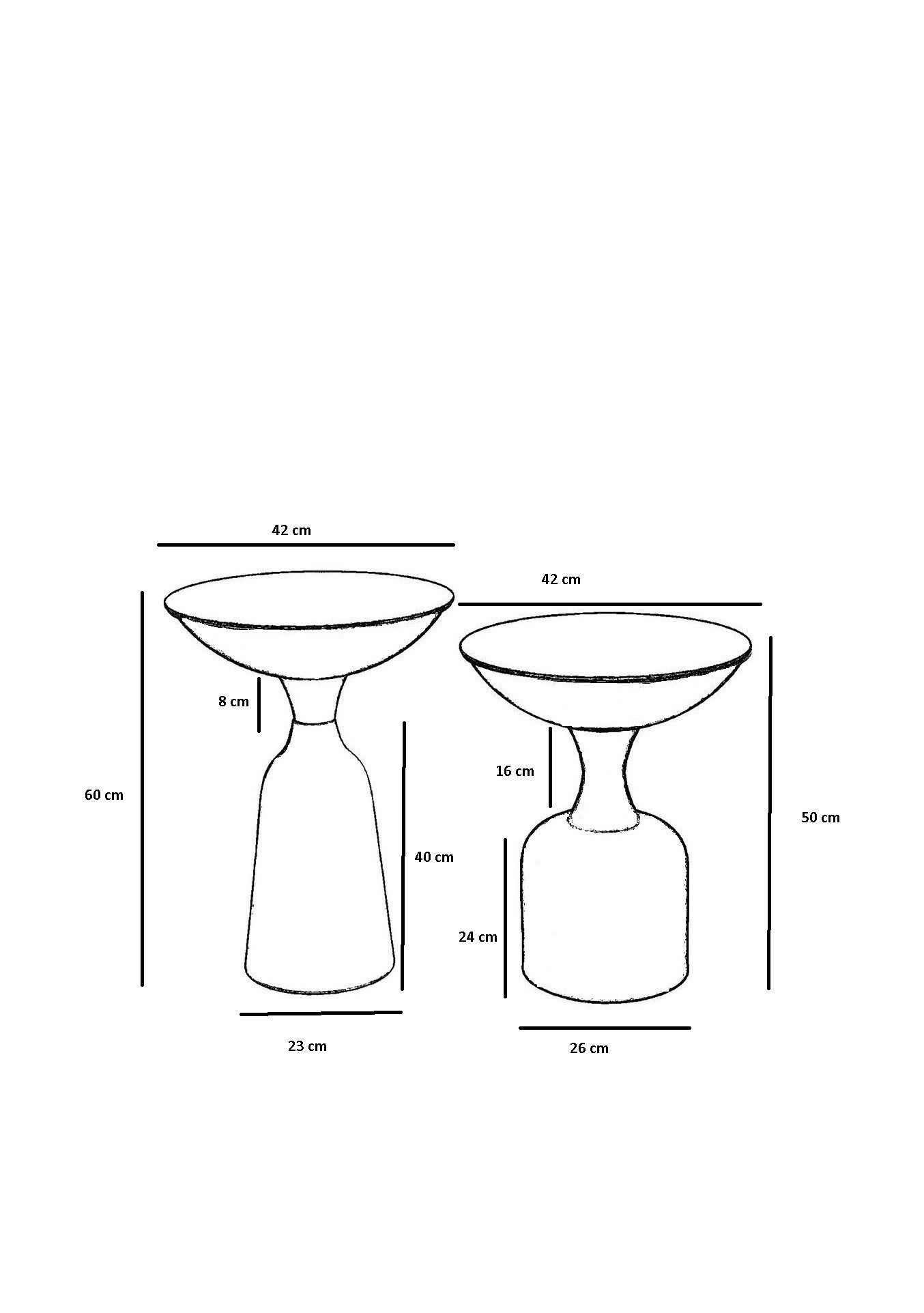 56x42x42 Metall cm, 1007NSR, 100% Skye Schwarz, Couchtisch Decor