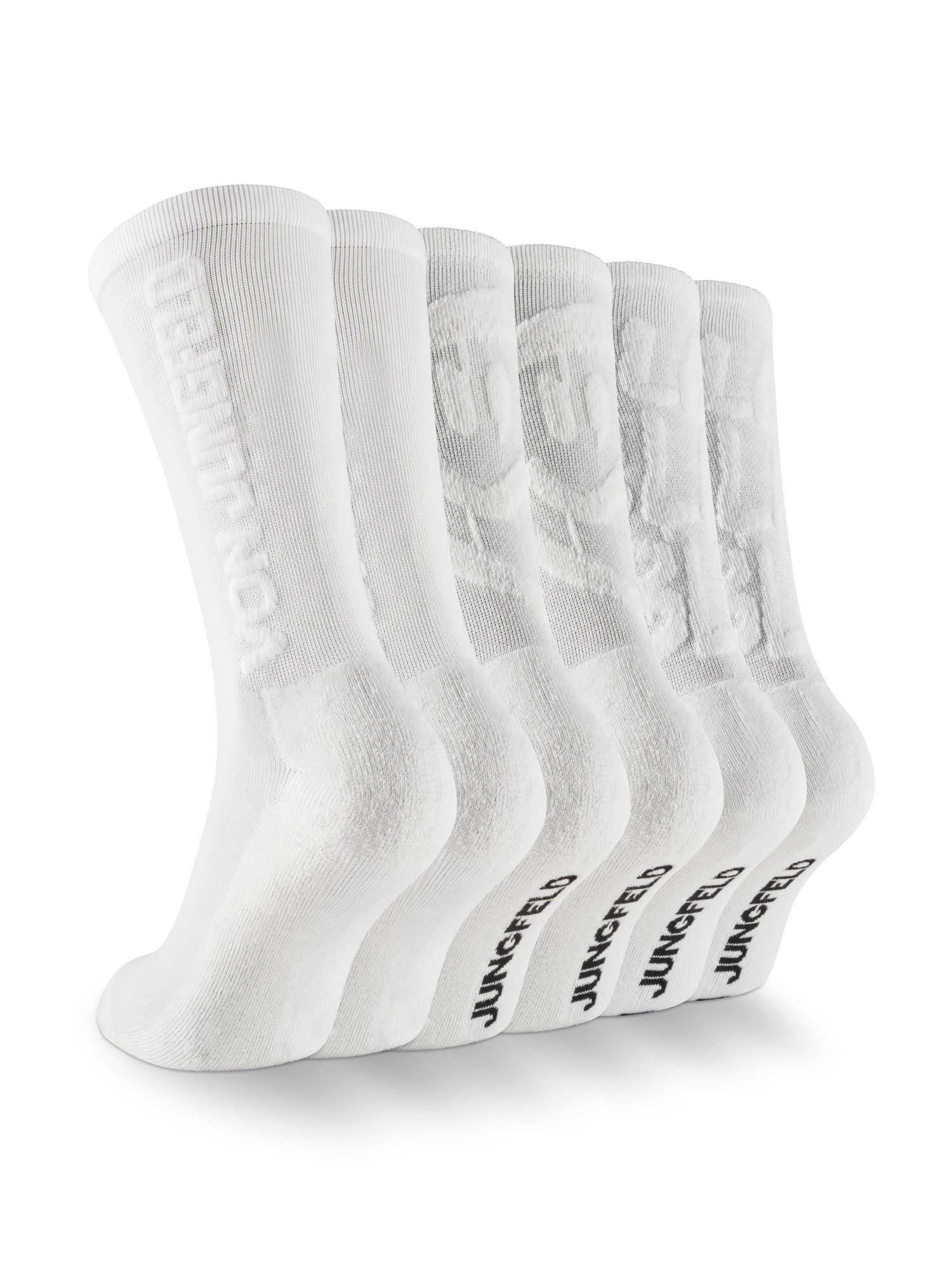 von Jungfeld Socken Embossed Bundle Bio-Baumwolle 35-46 Unisex 6 (6-Paar, 6) 3D-Motivsocken im Vorteils-Set für Damen & Herren