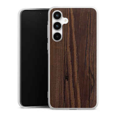 DeinDesign Handyhülle Holzoptik Holz Nussbaum Maserung Holzlook, Samsung Galaxy A35 5G Silikon Hülle Bumper Case Handy Schutzhülle