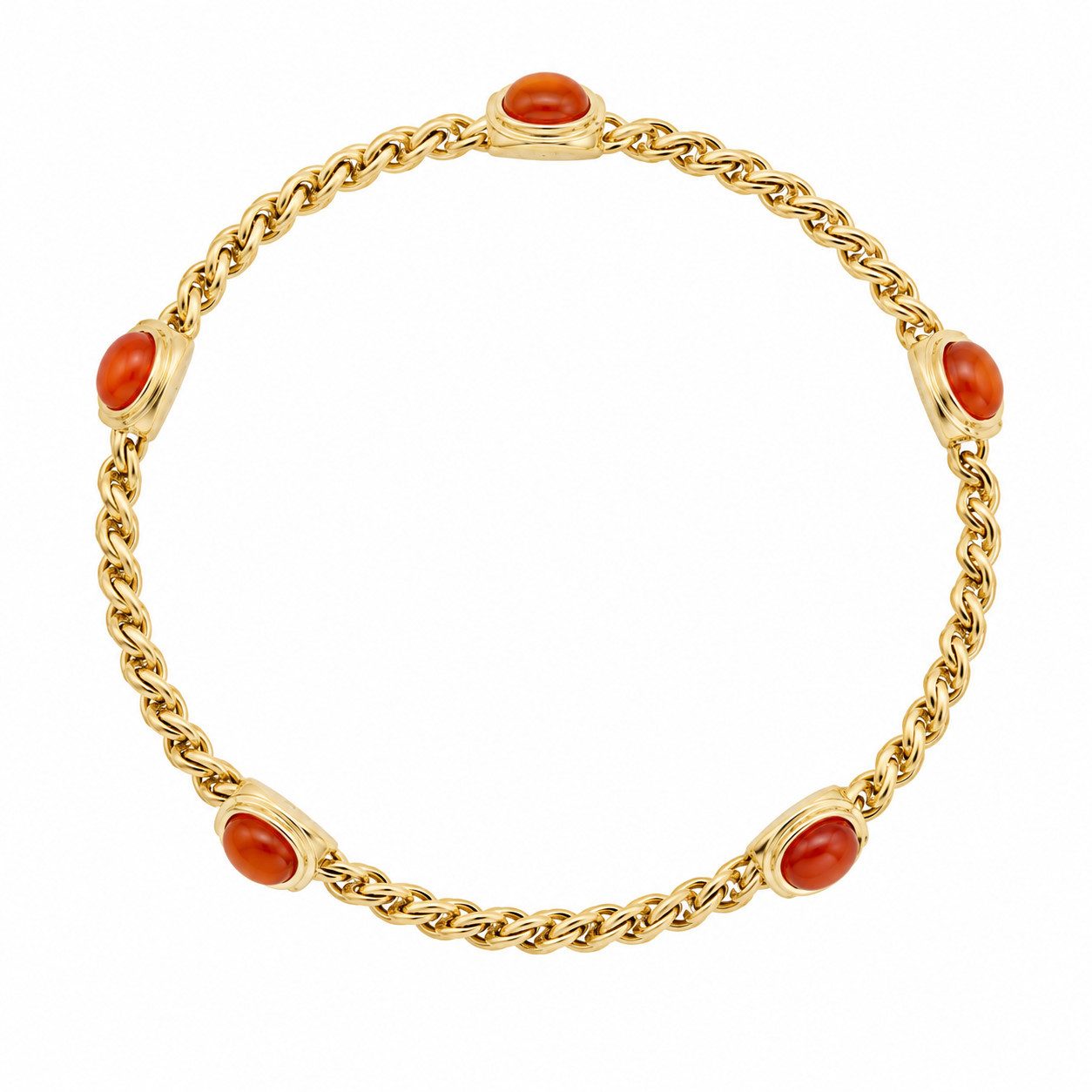 Sogni d'oro Gliederarmband "Opalglut" mit orangenem Kristallopal, Silber 925 vergoldet