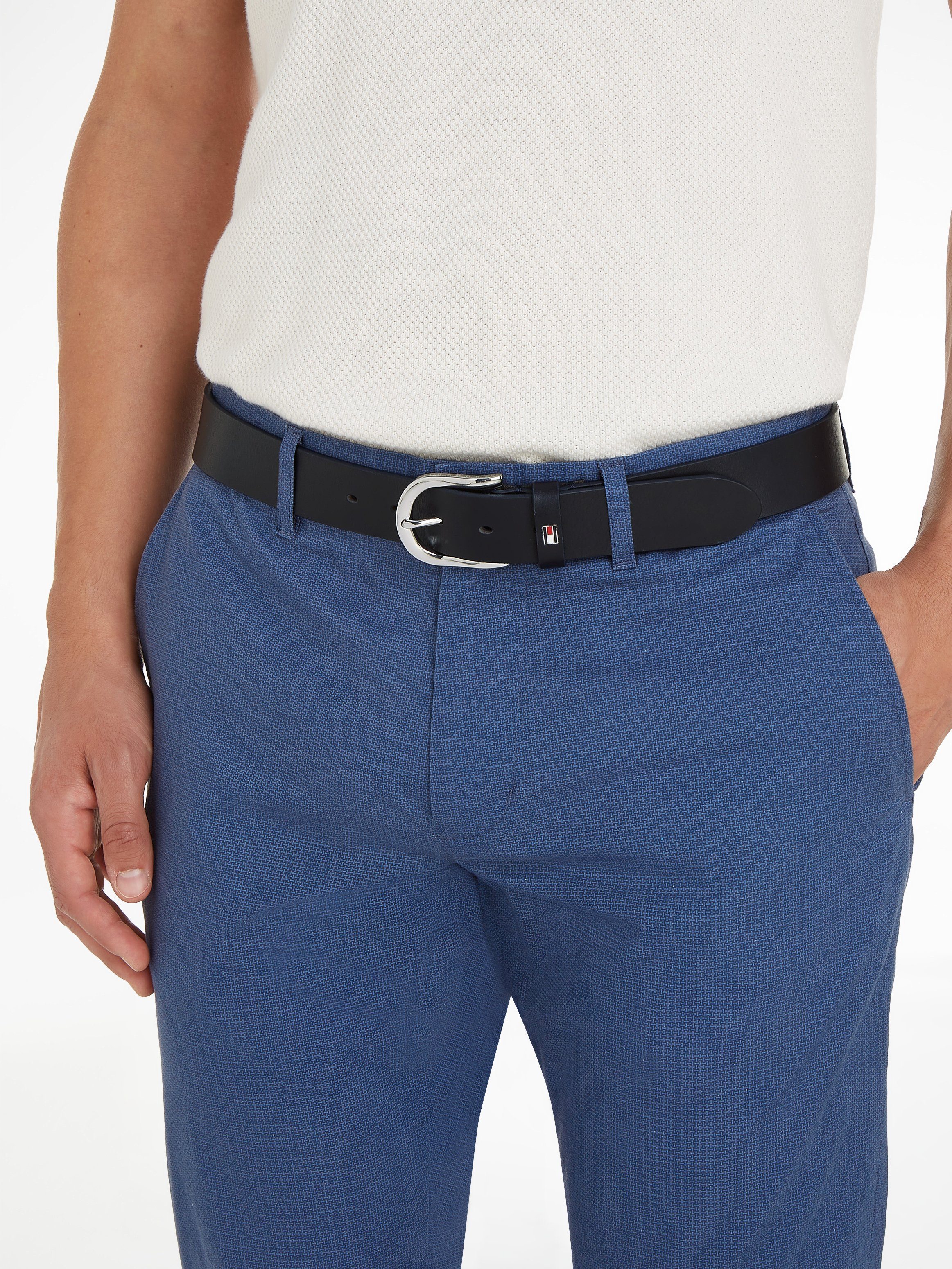 Tommy Hilfiger Ledergürtel mit dezenter Logo-Schlaufe günstig online kaufen