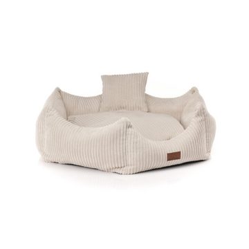 Prima-Online Tierbett Hundebett Hundekissen mit Rand Katzenbett Tierbett Hexagon waschbar