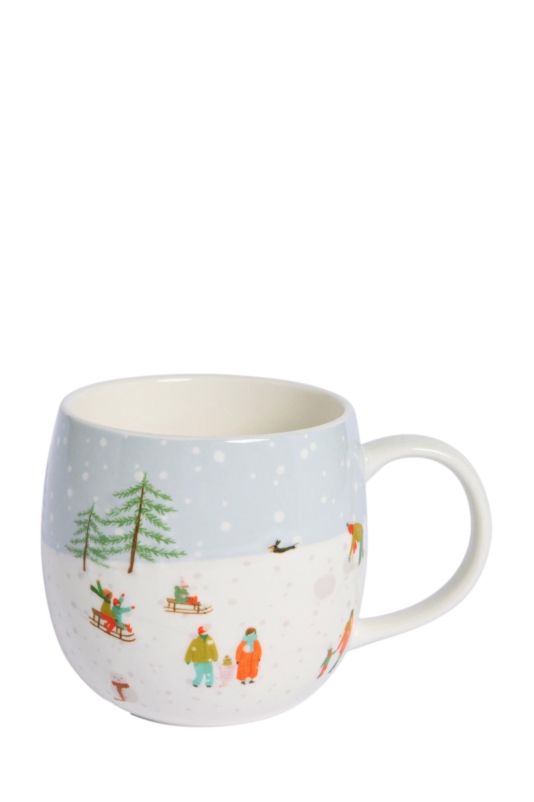 Becher Henkeltasse, Winterszene