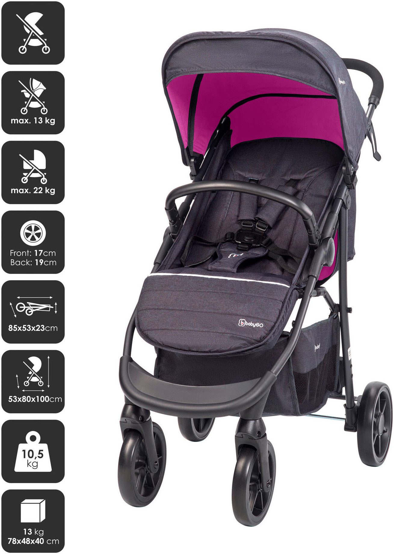 BabyGo Style 3in1 Kinderwagen - Bild 5