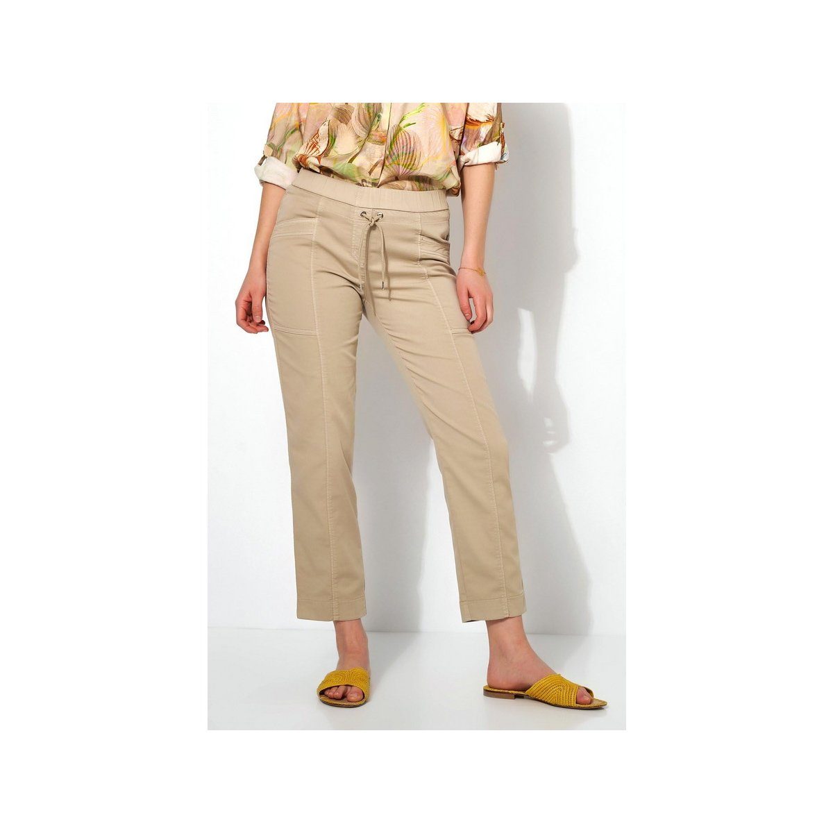 TONI beige (1-tlg) regular Stoffhose