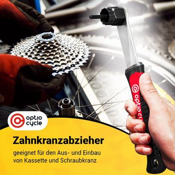 Optio Cylce Fahrradwerkzeugset Zahnkranzabzieher Kassettenabzieher-Abzieher Werkzeug mit Griff