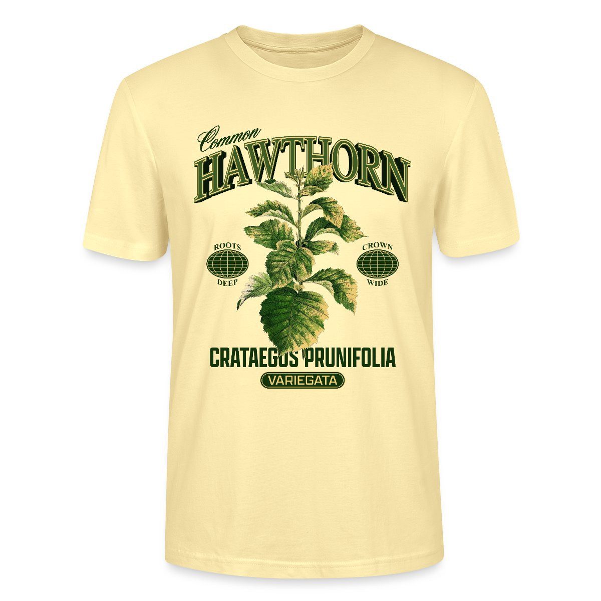 T-Shirt Common Hawthorn Botanical Art Unisex Bio T-Shirt