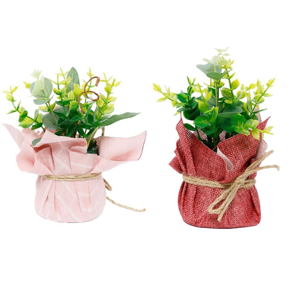 Künstliche Zimmerpflanze 2 Stück Künstliche Pflanzen, Mini Kunstpflanze Künstliche für Deko, Lubgitsr