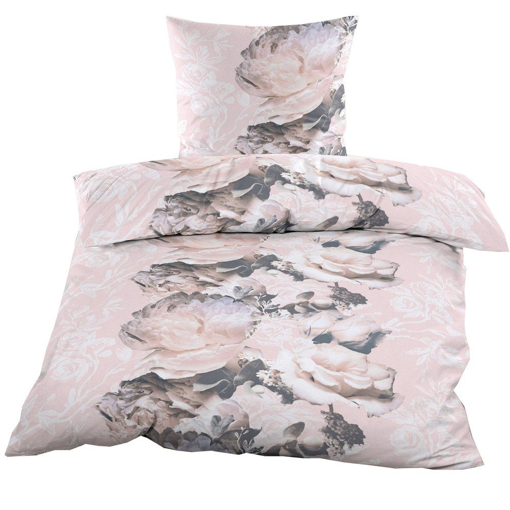 Casa Colori Bettwäsche Renforce 135x200 cm aus 100% Baumwolle Bettgarnitur günstig online kaufen