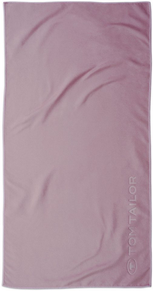 TOM TAILOR HOME Sporthandtuch Fitnesstuch COLOR BATH, Microfaser (1-St), Logo Prägung, Mikrofaser, weich, schnell trocknend