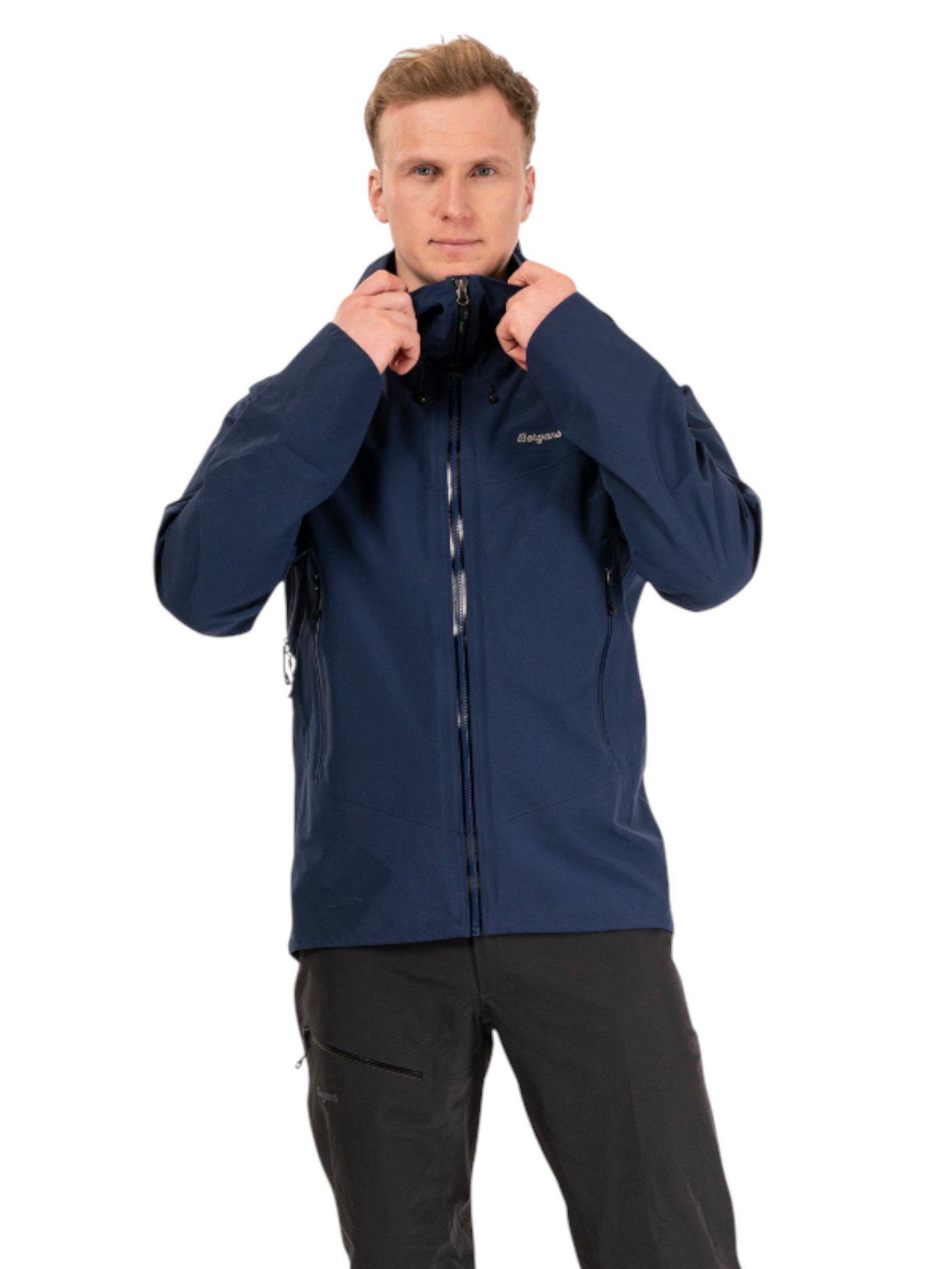 Bergans Softshelljacke Wanderjacke Rabot Alpine 3L Shell (Hardshelljacke, wasserdicht)