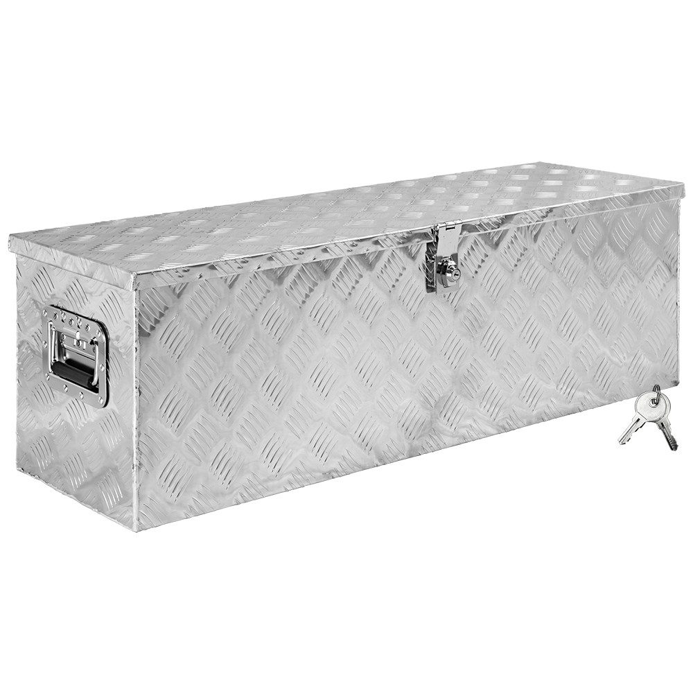 Trucky Anhänger-Deichselbox Truckbox Box Werkzeugkiste Anhängerbox Deichselbox Aluminium D100