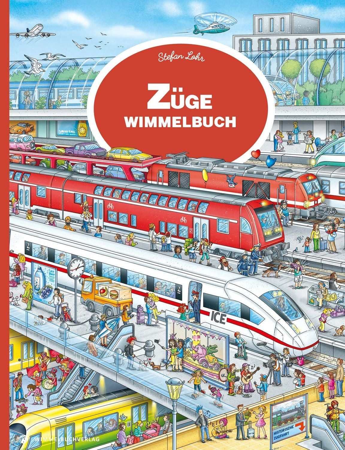 Züge Wimmelbuch / diverse, Mein großes Eisenbahn Wimmelbuch ab 3 Jahren
