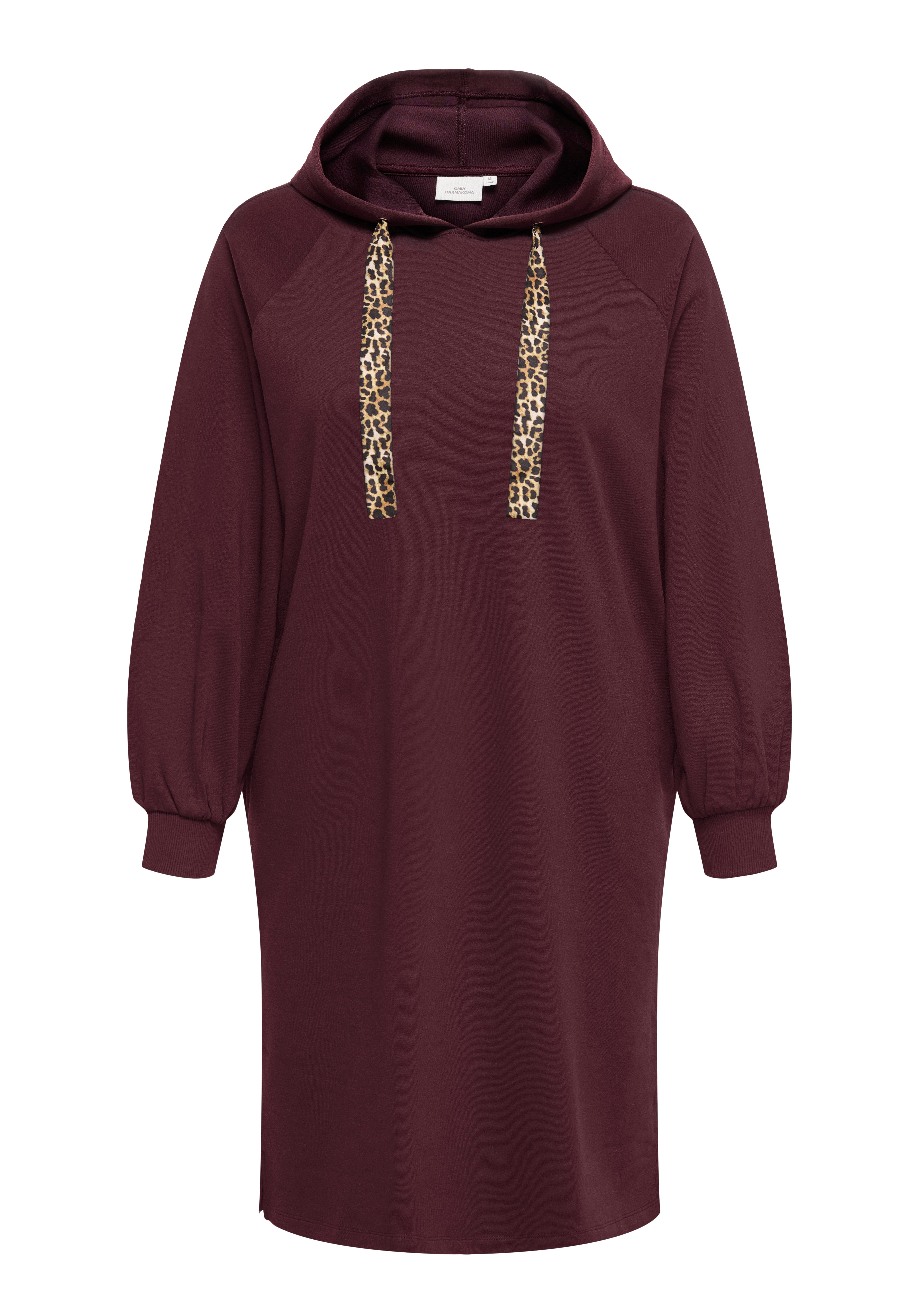 ONLY CARMAKOMA Sweatkleid CARALINA LIFE LEO DETAIL HOOD DRESS JRS günstig online kaufen