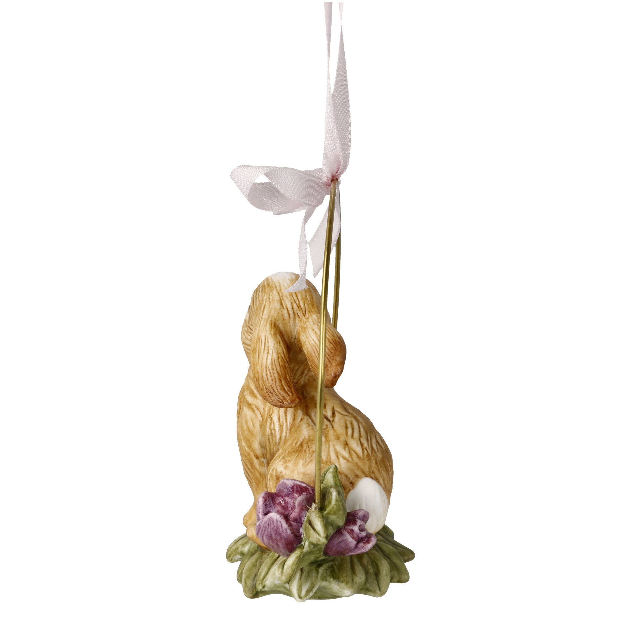 Goebel Osterhase Hase mit Magnolienblume im Metallring-Hänge Jahreshase 2024 (1 St)