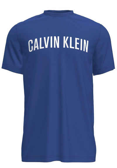 Calvin Klein Print-Shirt mit geschwungenem Logodruck