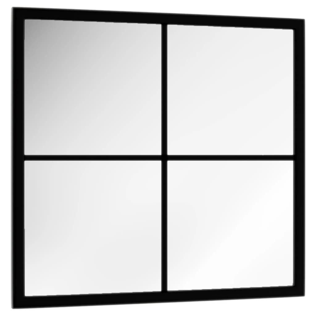 vidaXL Spiegel Wandspiegel Schwarz 40x40 cm günstig online kaufen