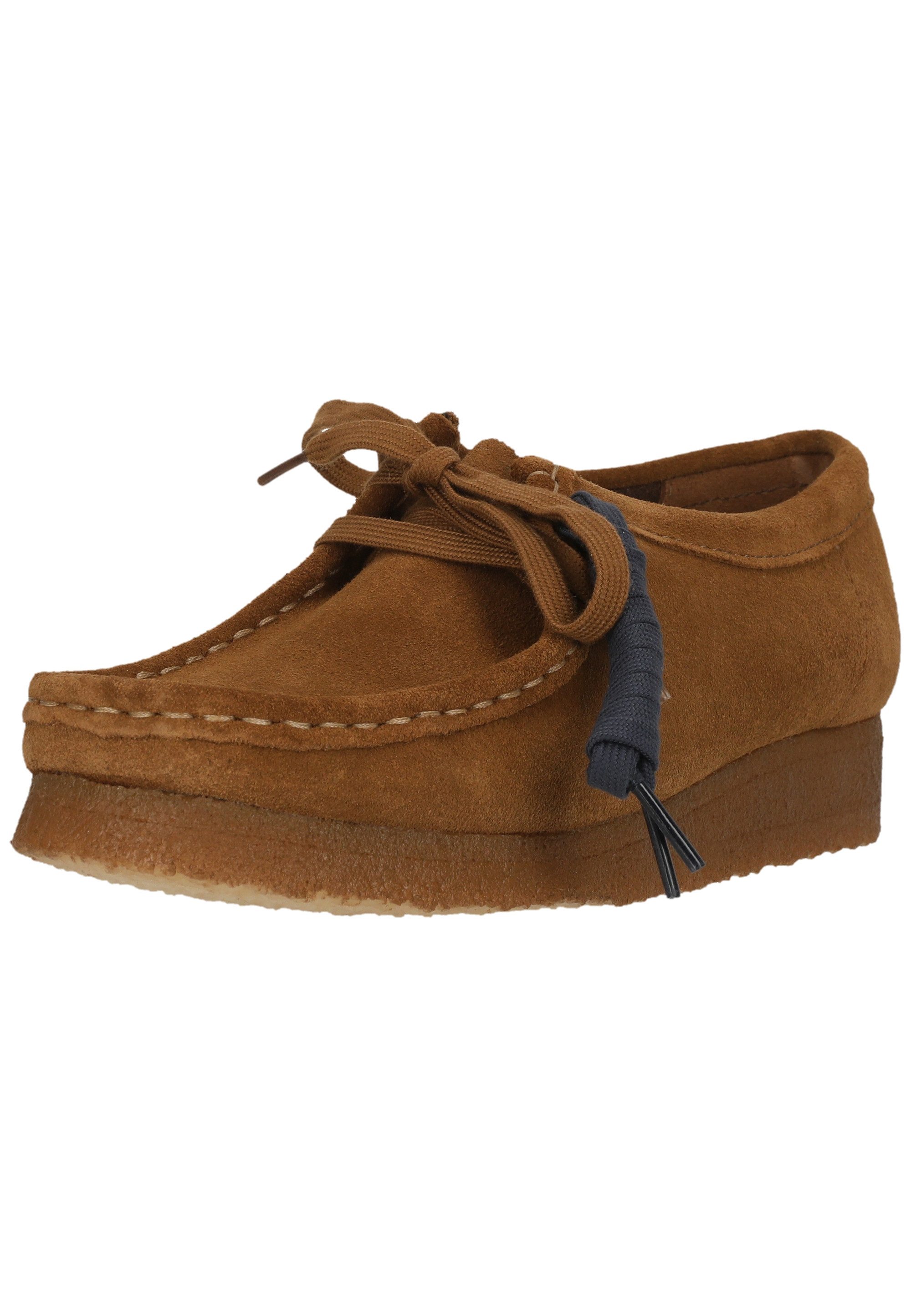 Clarks Wallabee Cola Suede Schnürschuh aus butterweichem Wildleder