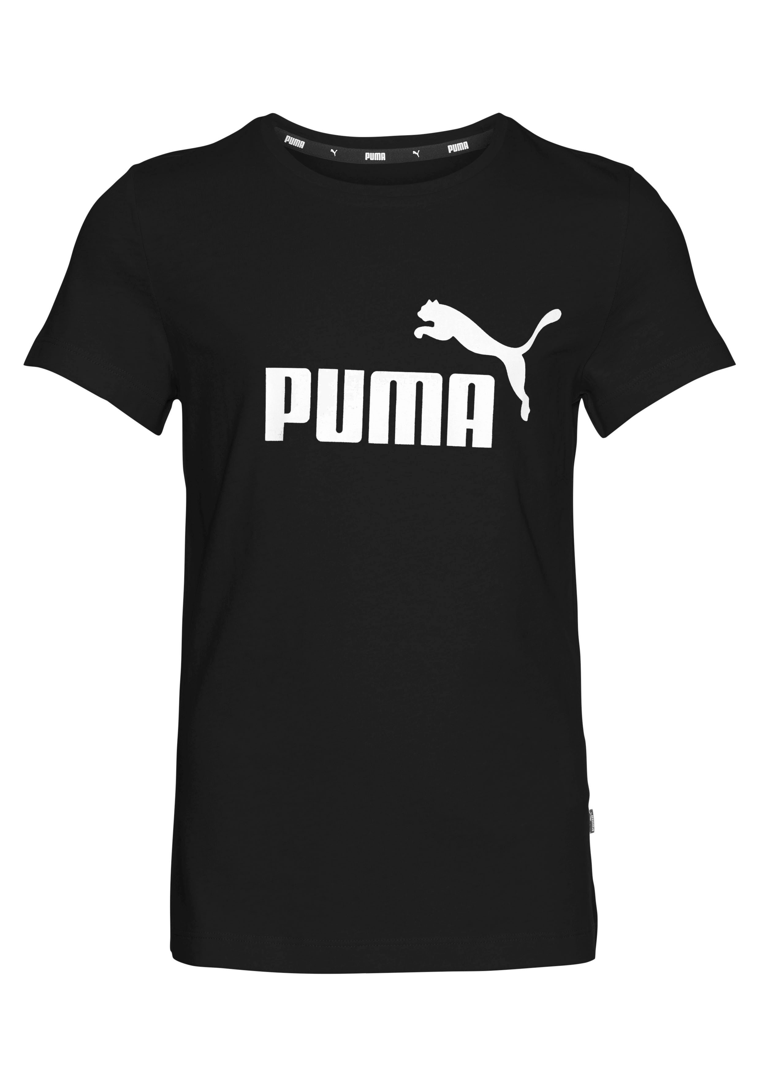 PUMA T-Shirt LOGO Black TEE Puma G ESS