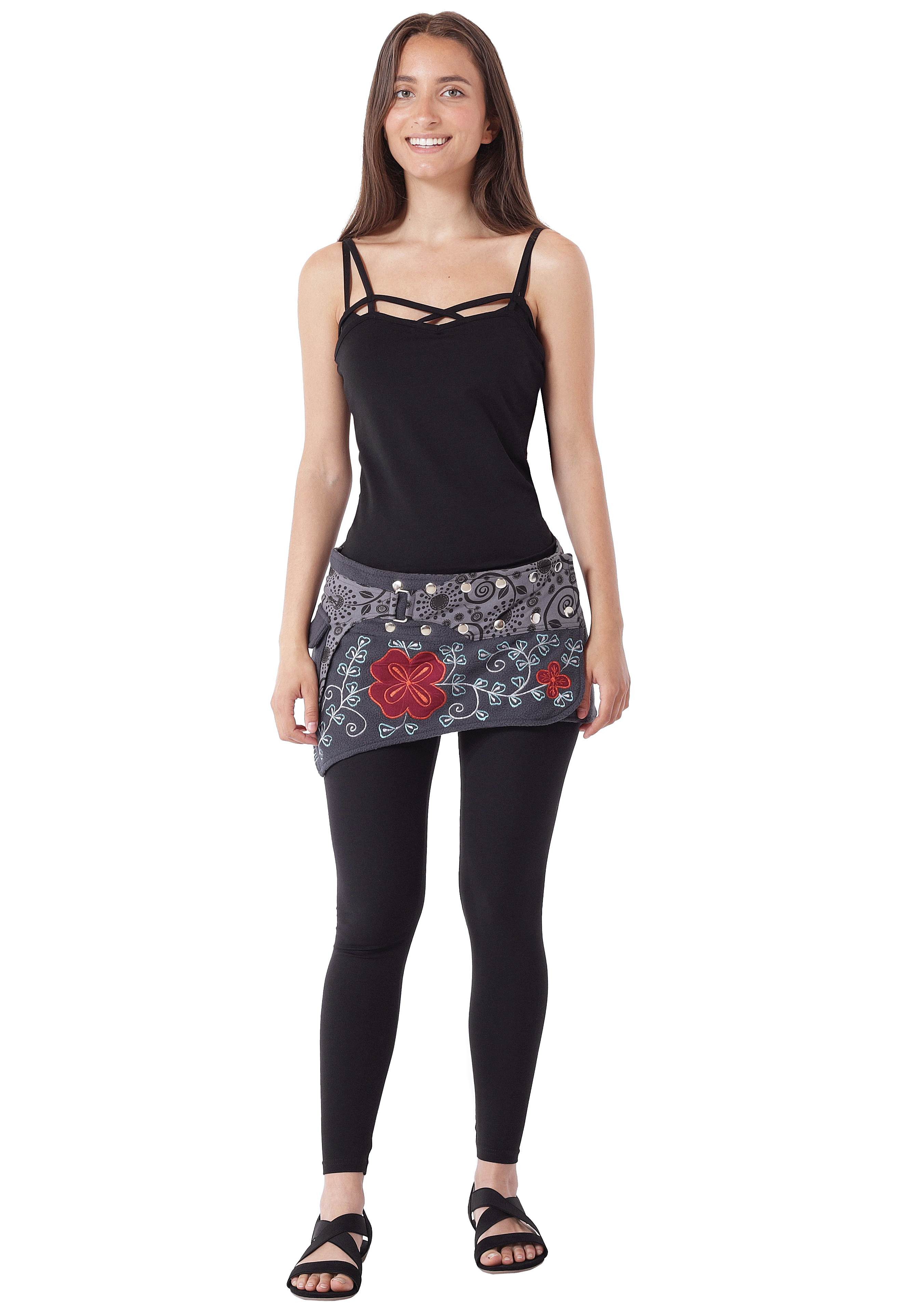 PUREWONDER Wickelrock Damen Wickelrock, Nierenwärmer und Cacheur aus Fleece günstig online kaufen