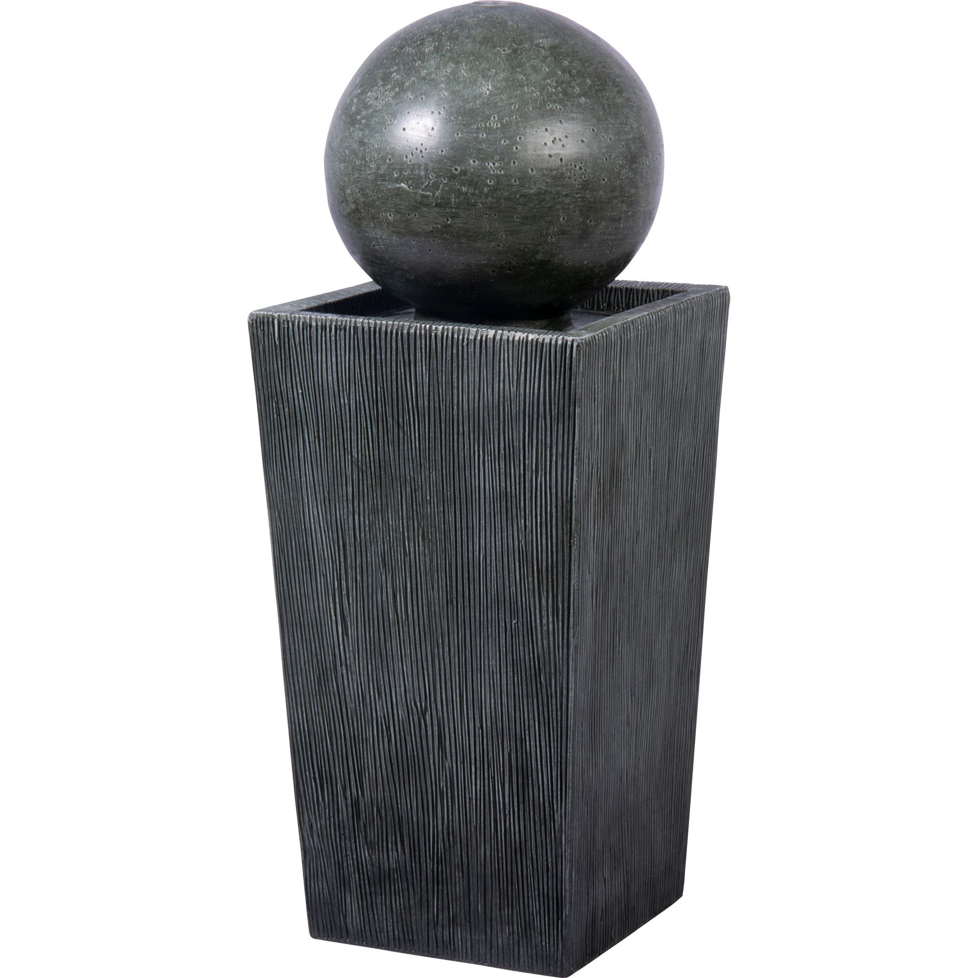 dobar Gartenbrunnen Gartenbrunnen „Apollon“ mit Solar-Panel Wasserspiel Brunnen