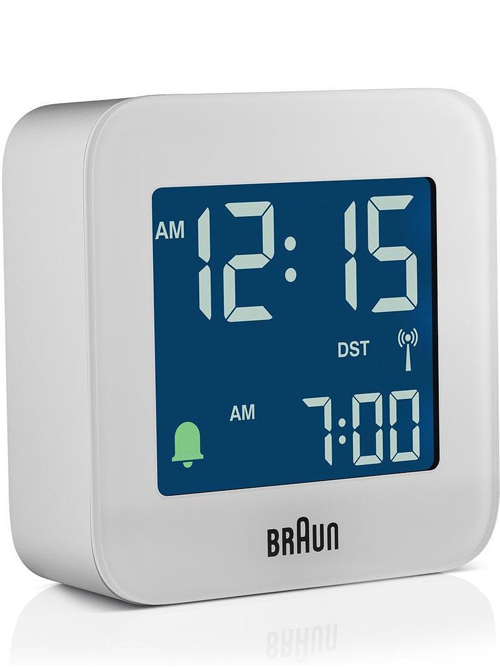 Braun Wecker Braun BC08W-DCF digitaler Funkwecker Crescendo-Alarm,Schlummerfunktion