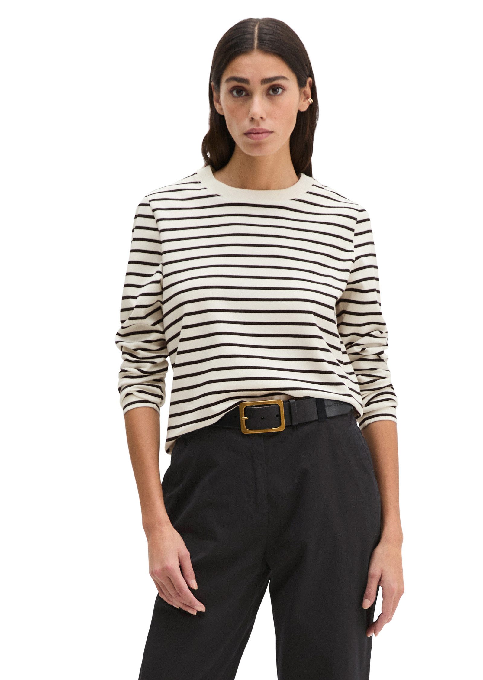 Marc O'Polo Langarmshirt aus Light Interlock-Jersey